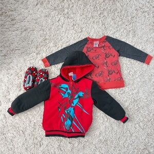 Boys Spiderman Fleece Jacket